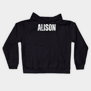 Alison Name Gift Birthday Holiday Anniversary Kids Hoodie